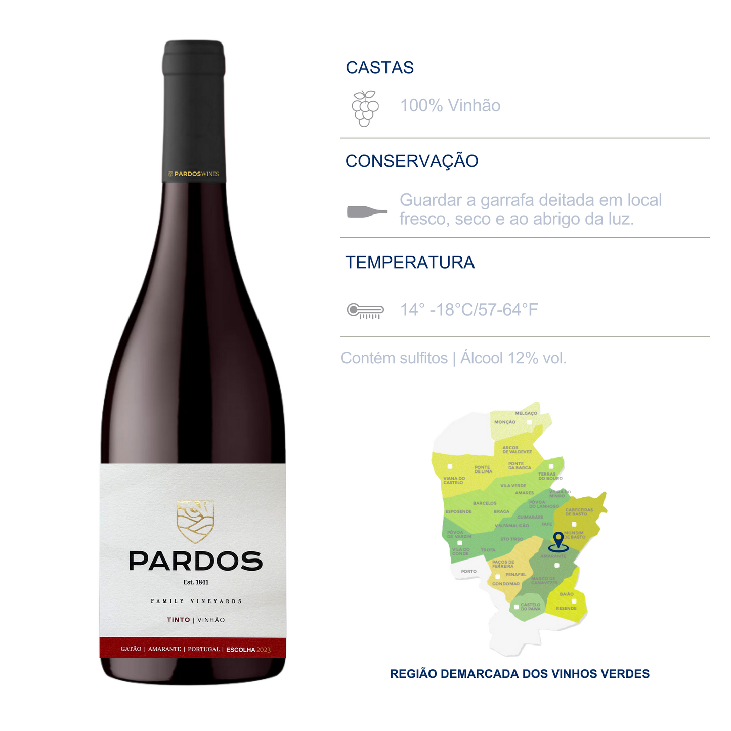 6 PARDOS Bottles - Red Verde DOC