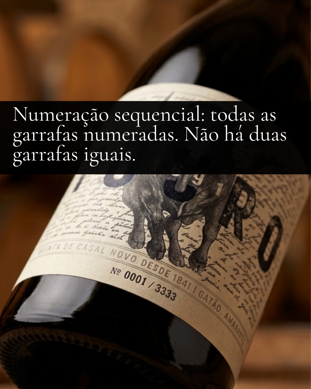 T1841, "O Touro" Lacre Azul - 6 Unidades Numeradas