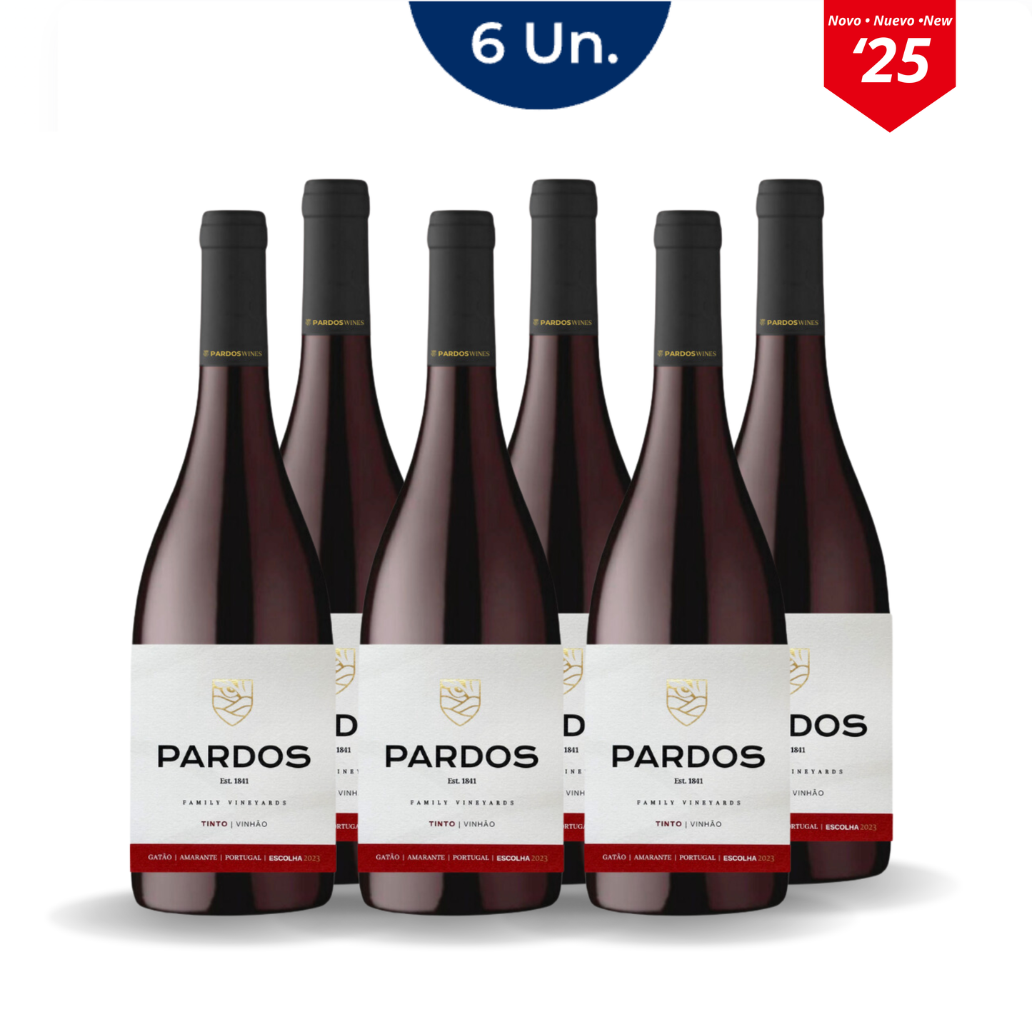 6 Flaschen Pardos-Grün-Rot DOC