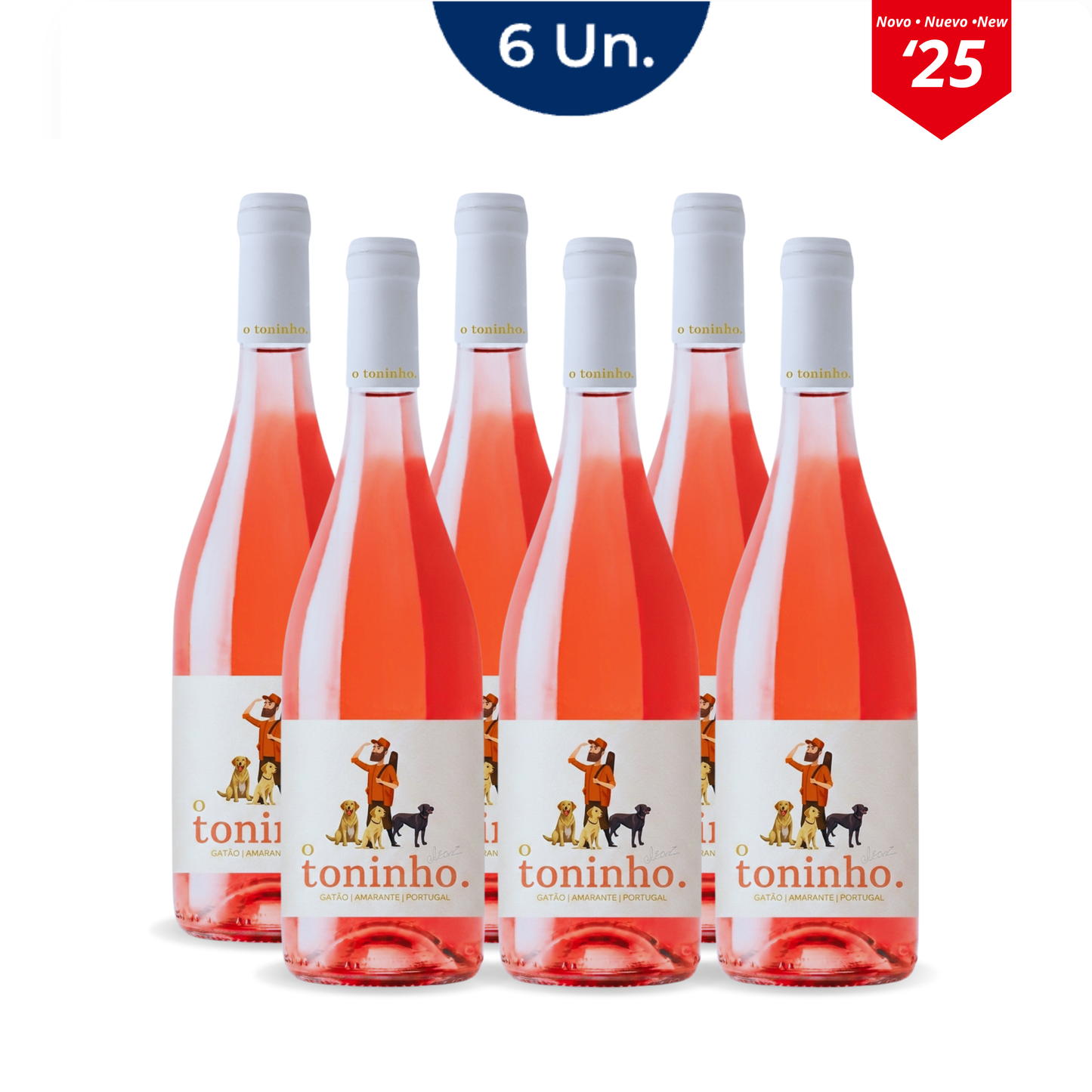 6 Garrafas Toninho Rosé