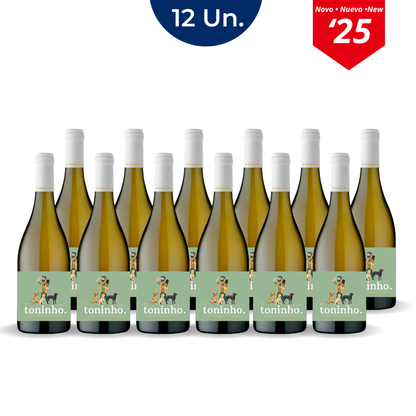 12 Garrafas O Toninho 2025- Verde Branco DOC