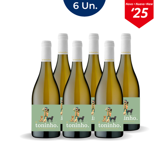 6 Garrafas O Toninho 2025- Verde Branco DOC